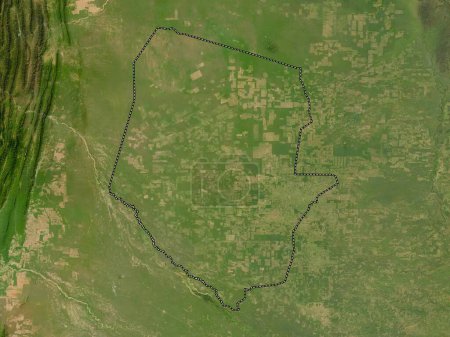 Foto de Boqueron, department of Paraguay. Low resolution satellite map - Imagen libre de derechos