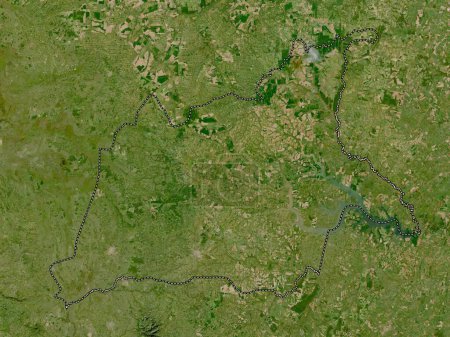 Foto de Caaguazu, department of Paraguay. Low resolution satellite map - Imagen libre de derechos