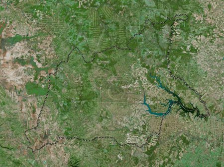 Téléchargez les photos : Caaguazu, department of Paraguay. High resolution satellite map - en image libre de droit