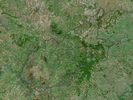 Téléchargez les photos : Caazapa, department of Paraguay. High resolution satellite map - en image libre de droit