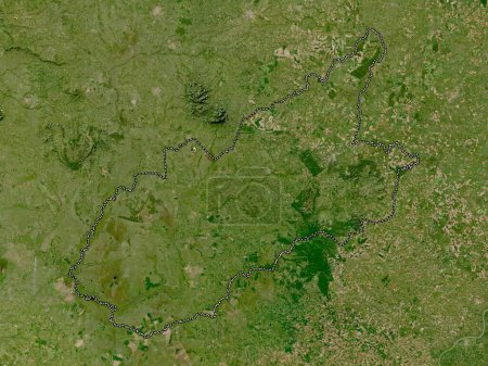 Foto de Caazapa, department of Paraguay. Low resolution satellite map - Imagen libre de derechos