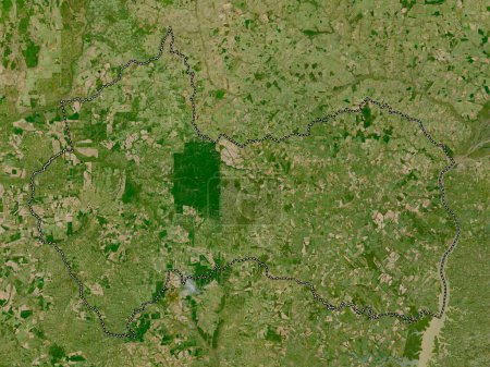 Foto de Canindeyu, department of Paraguay. Low resolution satellite map - Imagen libre de derechos