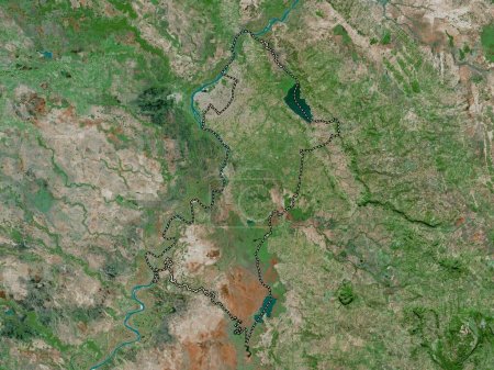 Téléchargez les photos : Central, department of Paraguay. High resolution satellite map - en image libre de droit