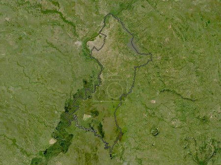 Foto de Central, department of Paraguay. Low resolution satellite map - Imagen libre de derechos