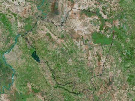 Téléchargez les photos : Cordillera, department of Paraguay. High resolution satellite map - en image libre de droit