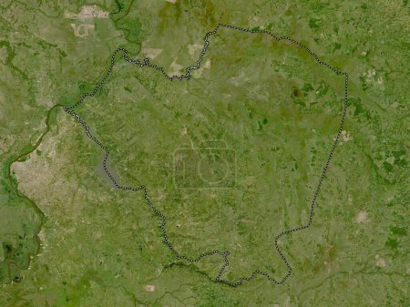 Téléchargez les photos : Cordillera, department of Paraguay. Low resolution satellite map - en image libre de droit