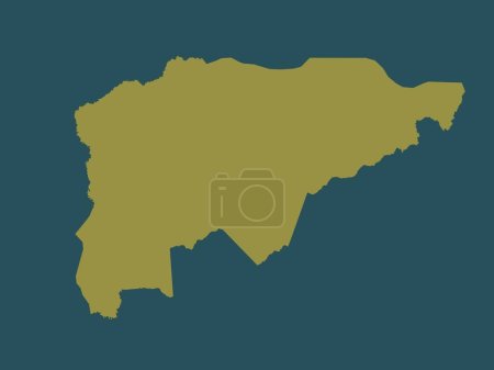 Photo for Guaira, department of Paraguay. Solid color shape - Royalty Free Image