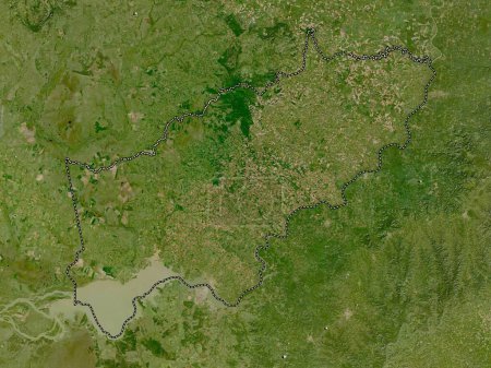 Foto de Itapua, department of Paraguay. Low resolution satellite map - Imagen libre de derechos