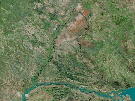 Foto de Neembucu, department of Paraguay. High resolution satellite map - Imagen libre de derechos