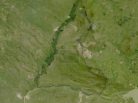 Foto de Neembucu, department of Paraguay. Low resolution satellite map - Imagen libre de derechos