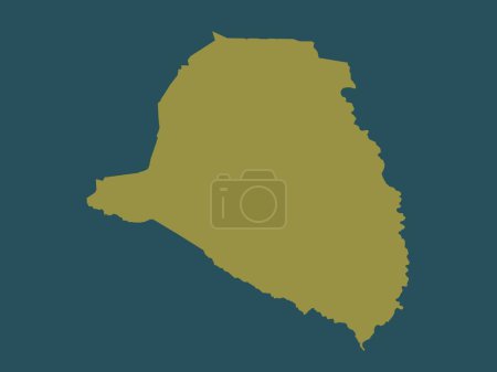 Photo for Presidente Hayes, department of Paraguay. Solid color shape - Royalty Free Image