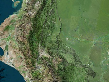 Foto de Amazonas, region of Peru. High resolution satellite map - Imagen libre de derechos