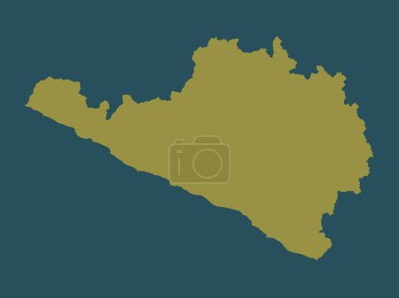 Photo for Arequipa, region of Peru. Solid color shape - Royalty Free Image