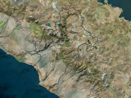 Photo for Moquegua, region of Peru. High resolution satellite map - Royalty Free Image