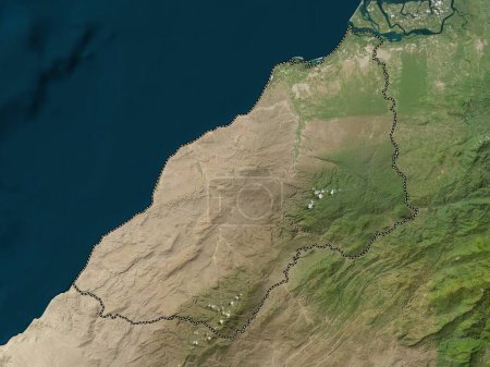 Foto de Tumbes, region of Peru. Low resolution satellite map - Imagen libre de derechos