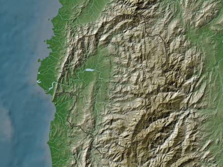 Foto de Abra, province of Philippines. Elevation map colored in wiki style with lakes and rivers - Imagen libre de derechos