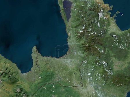 Foto de Agusan del Norte, province of Philippines. High resolution satellite map - Imagen libre de derechos