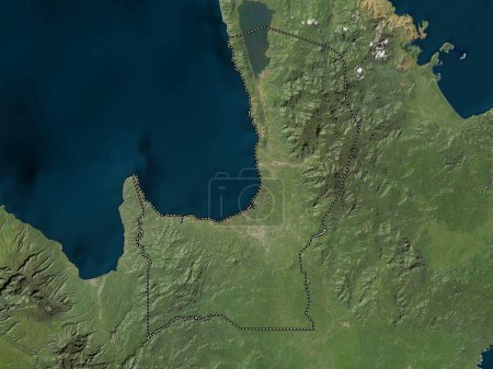 Foto de Agusan del Norte, province of Philippines. Low resolution satellite map - Imagen libre de derechos
