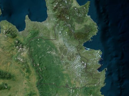 Foto de Agusan del Sur, province of Philippines. High resolution satellite map - Imagen libre de derechos