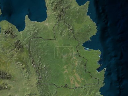 Photo for Agusan del Sur, province of Philippines. Low resolution satellite map - Royalty Free Image