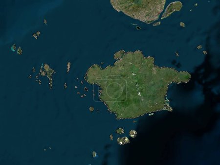 Téléchargez les photos : Basilan, province of Philippines. High resolution satellite map - en image libre de droit
