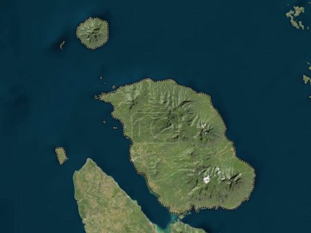 Téléchargez les photos : Biliran, province of Philippines. Low resolution satellite map - en image libre de droit