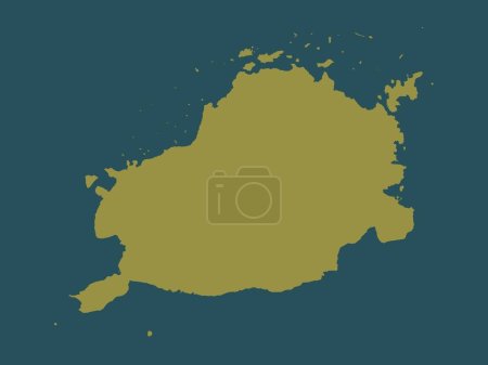 Photo for Bohol, province of Philippines. Solid color shape - Royalty Free Image