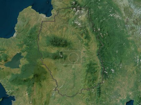 Téléchargez les photos : Bukidnon, province of Philippines. High resolution satellite map - en image libre de droit