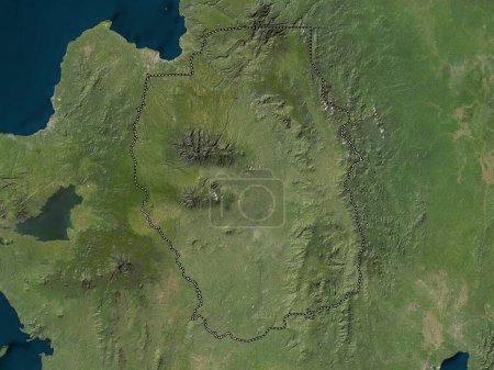 Téléchargez les photos : Bukidnon, province of Philippines. Low resolution satellite map - en image libre de droit