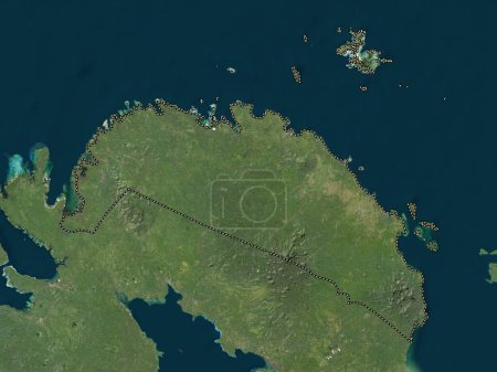 Téléchargez les photos : Camarines Norte, province of Philippines. Low resolution satellite map - en image libre de droit