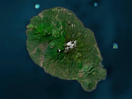 Téléchargez les photos : Camiguin, province of Philippines. High resolution satellite map - en image libre de droit