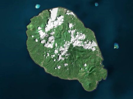 Téléchargez les photos : Camiguin, province of Philippines. Low resolution satellite map - en image libre de droit