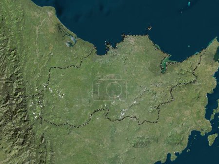 Photo for Capiz, province of Philippines. Low resolution satellite map - Royalty Free Image