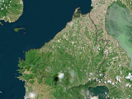 Photo for Cavite, province of Philippines. Low resolution satellite map - Royalty Free Image