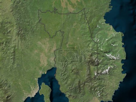 Téléchargez les photos : Compostela Valley, province of Philippines. Low resolution satellite map - en image libre de droit