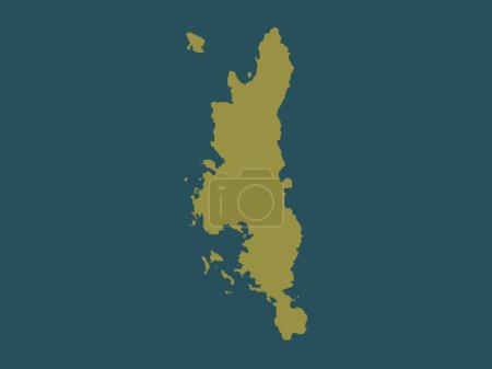Photo for Dinagat Islands, province of Philippines. Solid color shape - Royalty Free Image