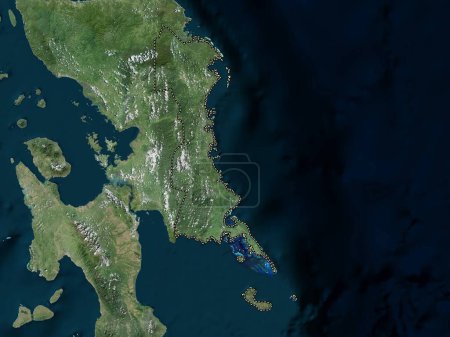 Téléchargez les photos : Eastern Samar, province of Philippines. High resolution satellite map - en image libre de droit