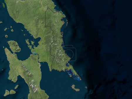 Foto de Eastern Samar, province of Philippines. Low resolution satellite map - Imagen libre de derechos