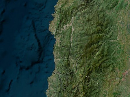 Foto de Ilocos Sur, province of Philippines. High resolution satellite map - Imagen libre de derechos