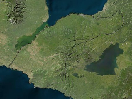 Téléchargez les photos : Lanao del Norte, province of Philippines. Low resolution satellite map - en image libre de droit