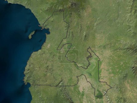 Téléchargez les photos : Maguindanao, province of Philippines. Low resolution satellite map - en image libre de droit