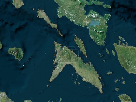 Téléchargez les photos : Masbate, province of Philippines. High resolution satellite map - en image libre de droit