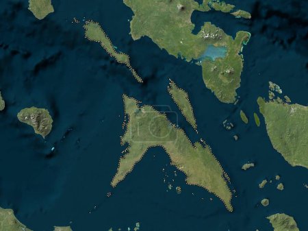 Téléchargez les photos : Masbate, province of Philippines. Low resolution satellite map - en image libre de droit
