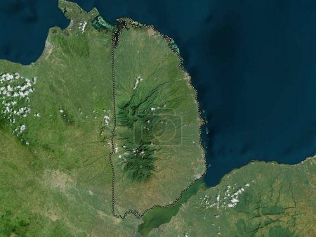 Téléchargez les photos : Misamis Occidental, province of Philippines. High resolution satellite map - en image libre de droit