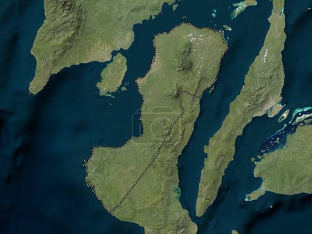 Téléchargez les photos : Negros Occidental, province of Philippines. Low resolution satellite map - en image libre de droit