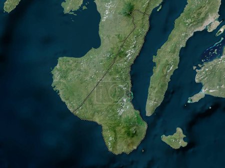 Téléchargez les photos : Negros Oriental, province of Philippines. High resolution satellite map - en image libre de droit