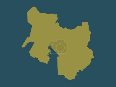 Photo for North Cotabato, province of Philippines. Solid color shape - Royalty Free Image