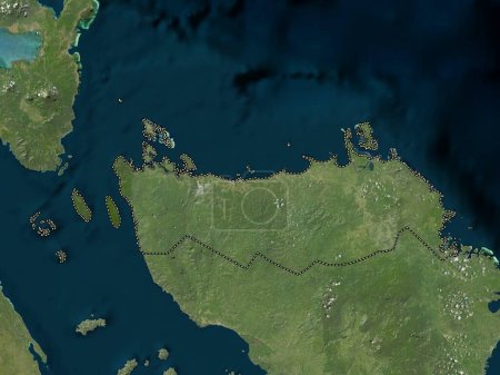 Téléchargez les photos : Northern Samar, province of Philippines. Low resolution satellite map - en image libre de droit