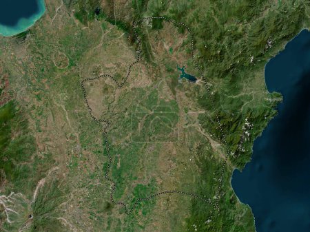 Téléchargez les photos : Nueva Ecija, province of Philippines. High resolution satellite map - en image libre de droit