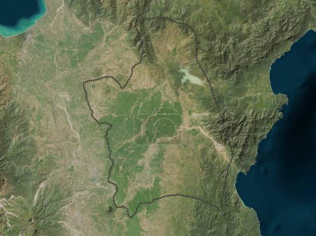 Foto de Nueva Ecija, province of Philippines. Low resolution satellite map - Imagen libre de derechos